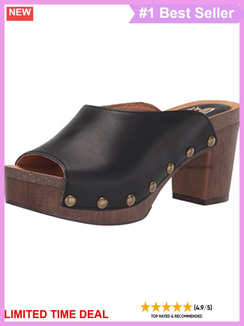 Sbicca Women's Clog Mule Suede Leather Heeled Platform Slip On Shoes